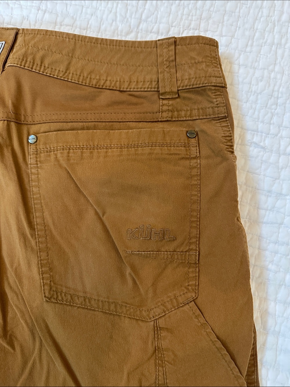 Kuhl Radikl Men's Cargo Shorts in Caramel Brown 35x9” - Picture 6 of 8